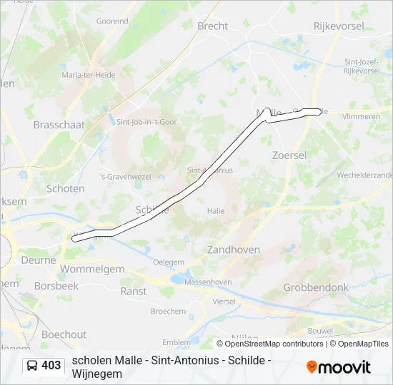 403 Bus Line Map