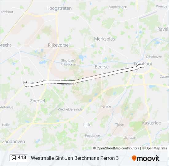 413 Bus Line Map