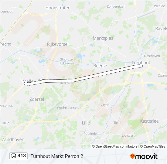 413 Bus Line Map