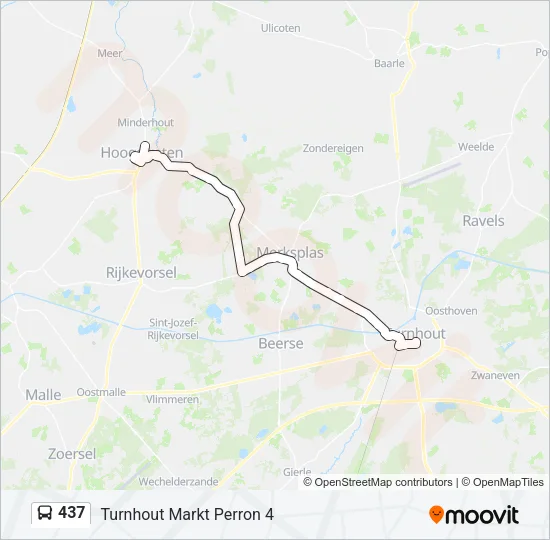 437 Bus Line Map