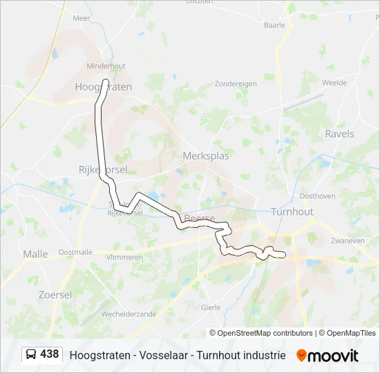 438 Bus Line Map