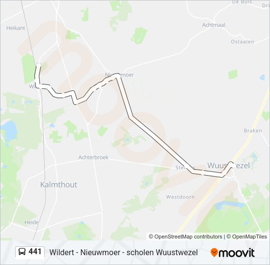 441 Bus Line Map