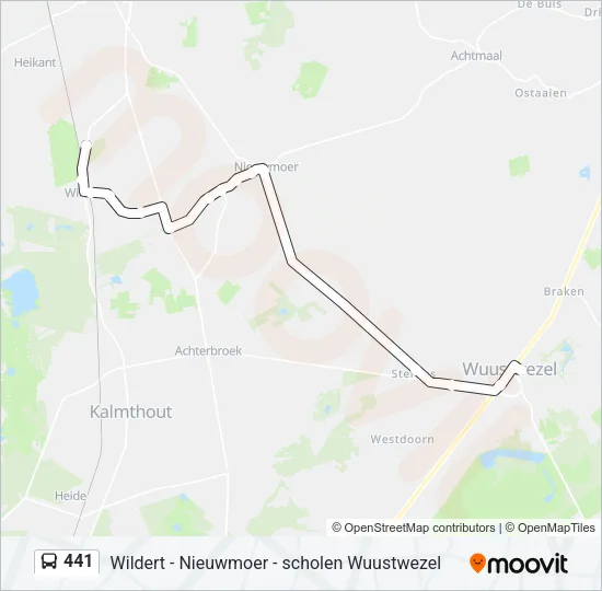 441 Bus Line Map