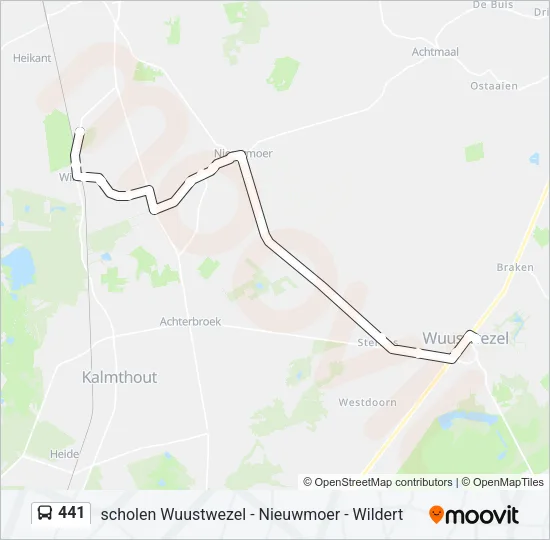 441 Bus Line Map
