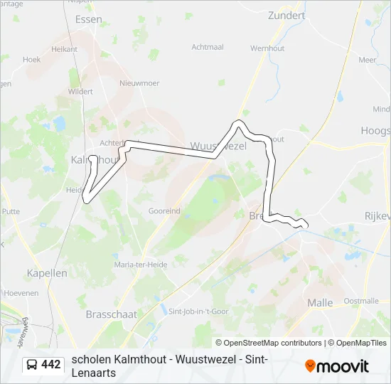 442 Bus Line Map