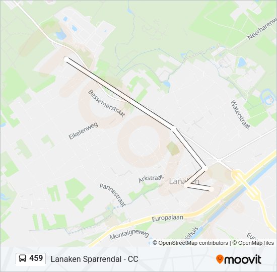 459 Bus Line Map