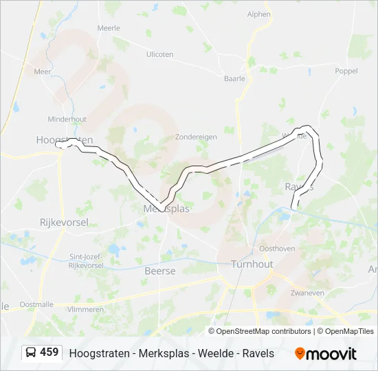 459 Bus Line Map