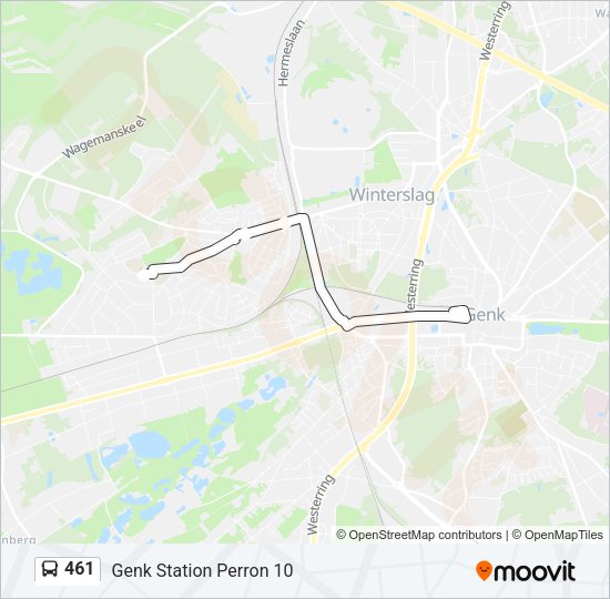 461 Bus Line Map