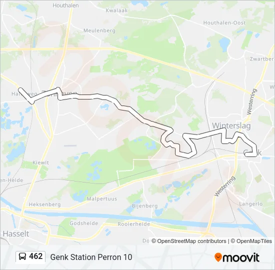 462 Bus Line Map