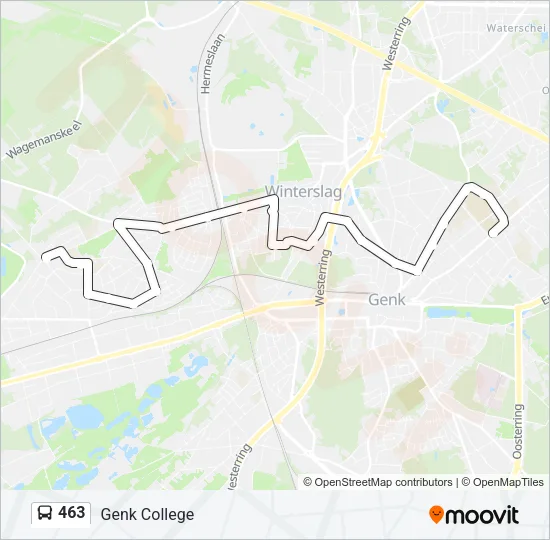 463 Bus Line Map