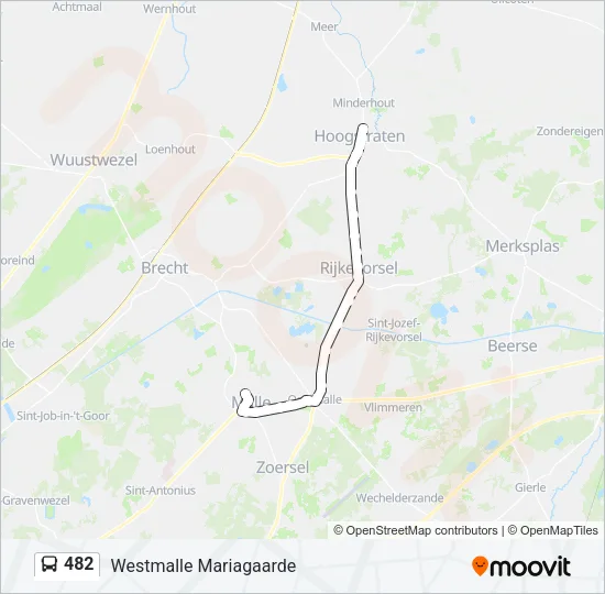 482 Bus Line Map
