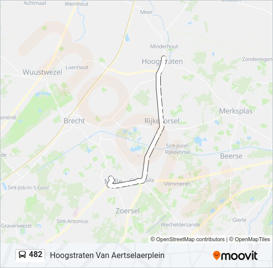 482 Bus Line Map