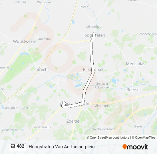 482 Bus Line Map