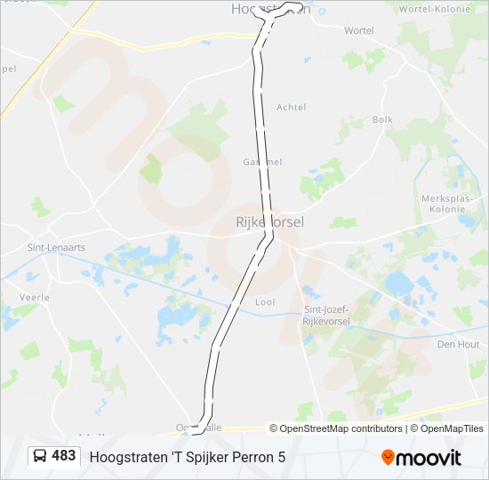 483 Bus Line Map