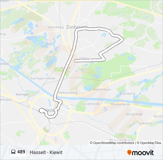489 Bus Line Map