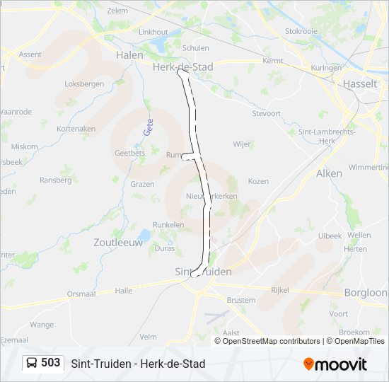 503 Bus Line Map