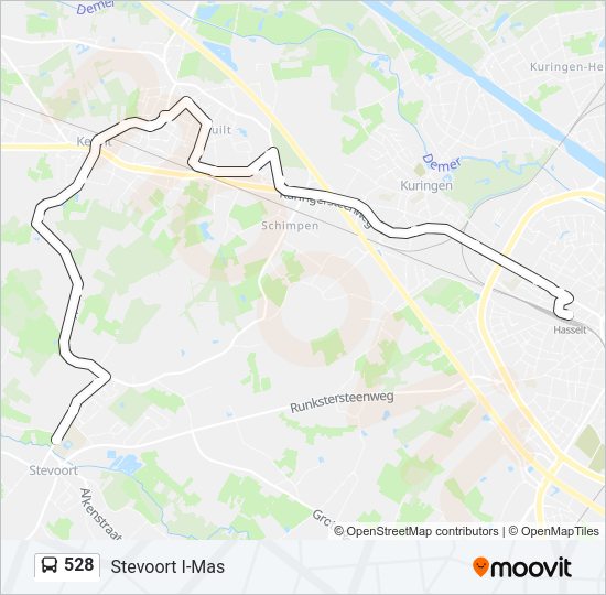 528 Bus Line Map