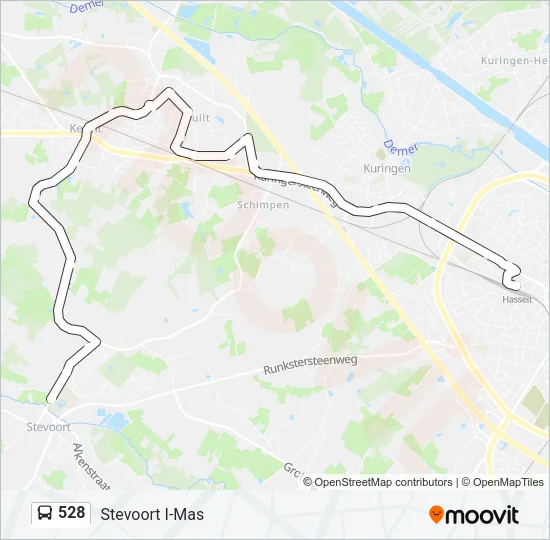 528 Bus Line Map