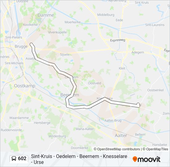 602 Bus Line Map