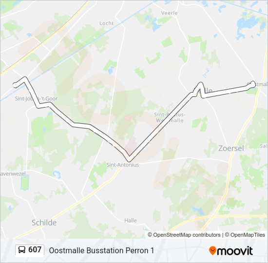607 Bus Line Map