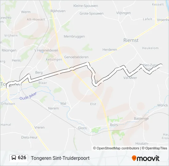 626 Bus Line Map