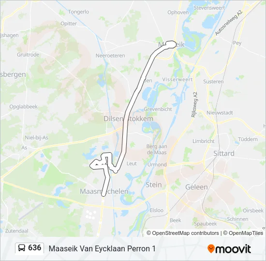 636 Bus Line Map