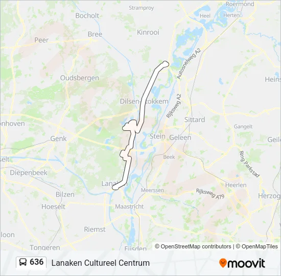 636 Bus Line Map
