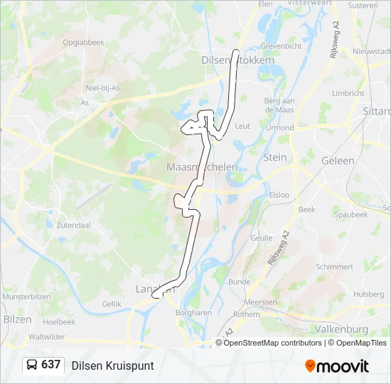 637 Bus Line Map