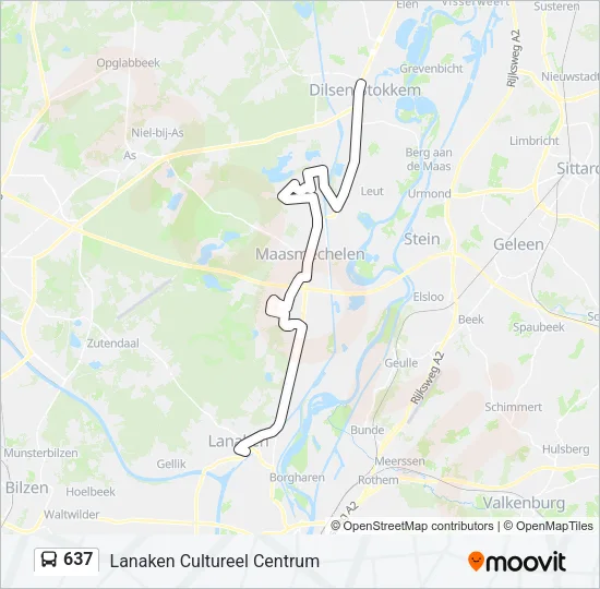 637 Bus Line Map