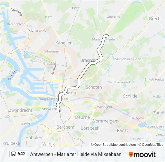 642 Bus Line Map