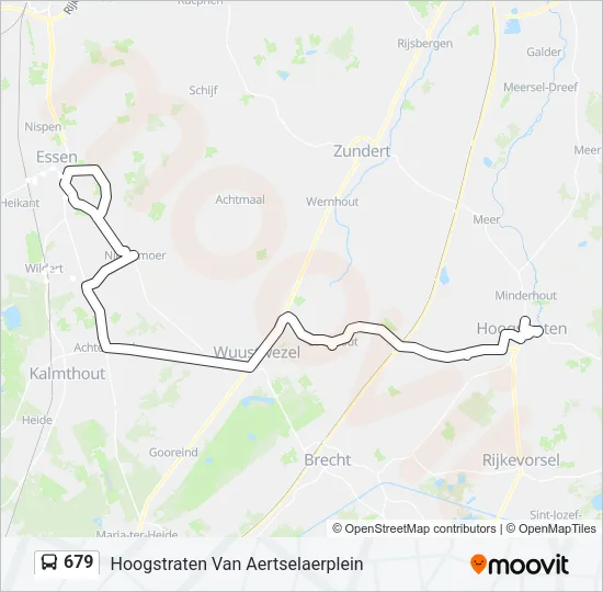 679 Bus Line Map