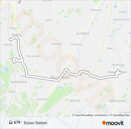 679 Bus Line Map