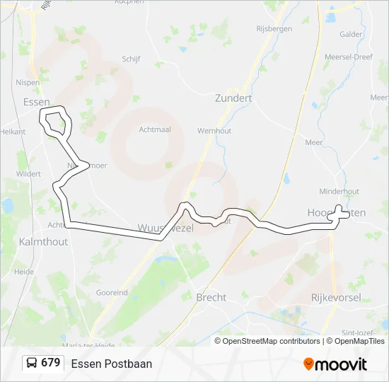 679 Bus Line Map
