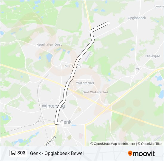 803 Bus Line Map