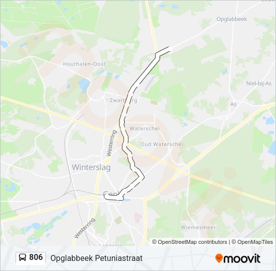 806 Bus Line Map