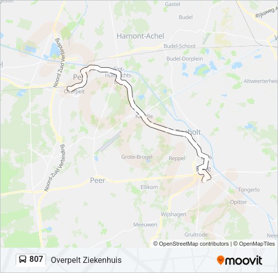 807 Bus Line Map