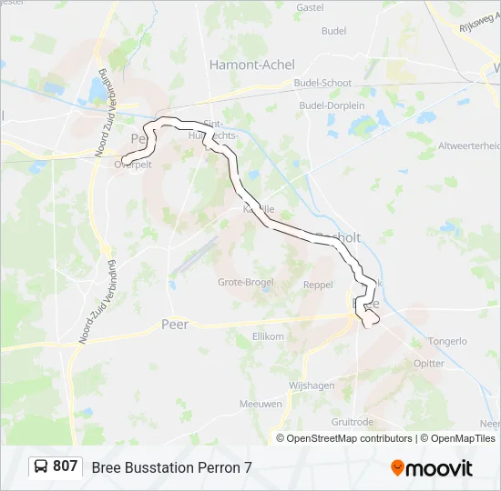 807 Bus Line Map