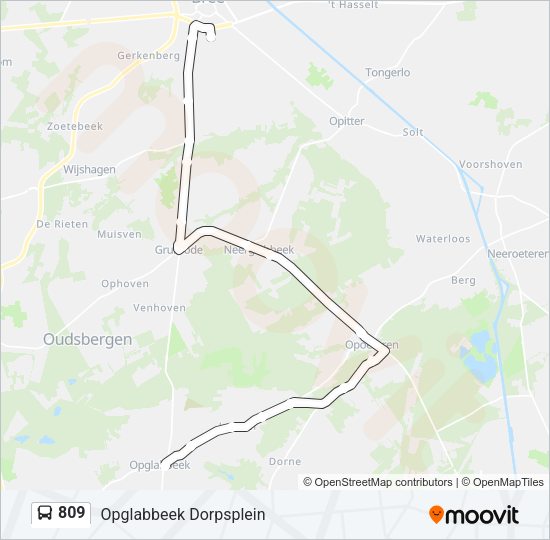 809 Bus Line Map