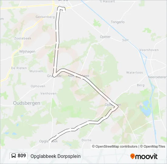 809 Bus Line Map