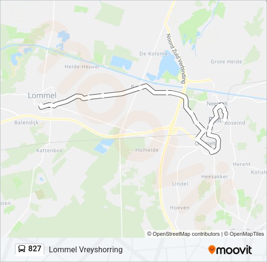 827 Bus Line Map
