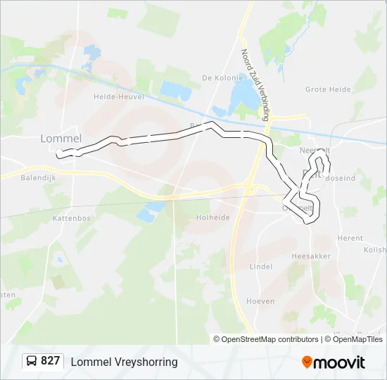 827 Bus Line Map