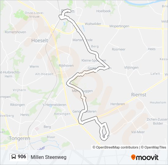 906 Bus Line Map