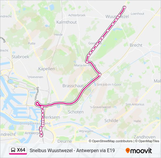 X64 Bus Line Map