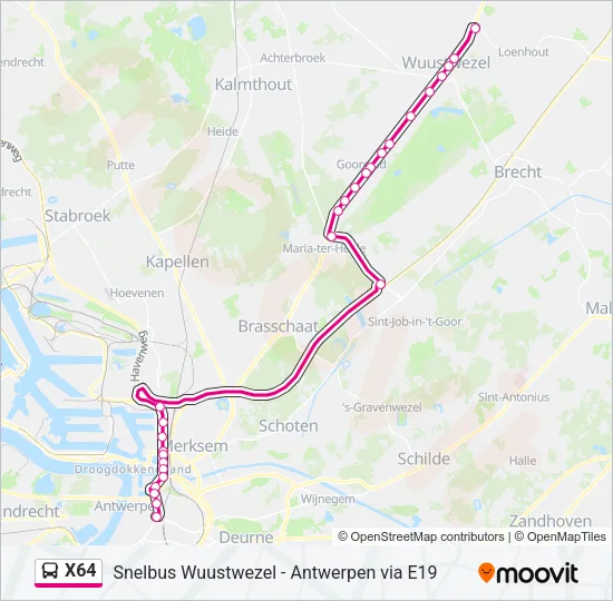 X64 Bus Line Map