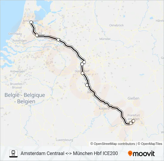 ICE INTERNATIONAL  Line Map