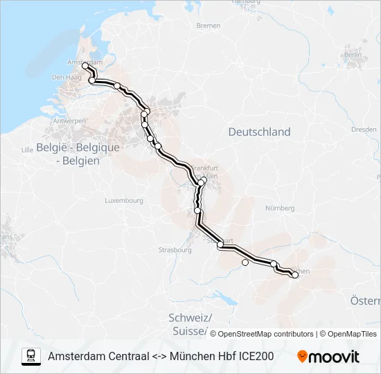ICE INTERNATIONAL  Line Map