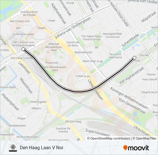METRO IPV TREIN  Line Map