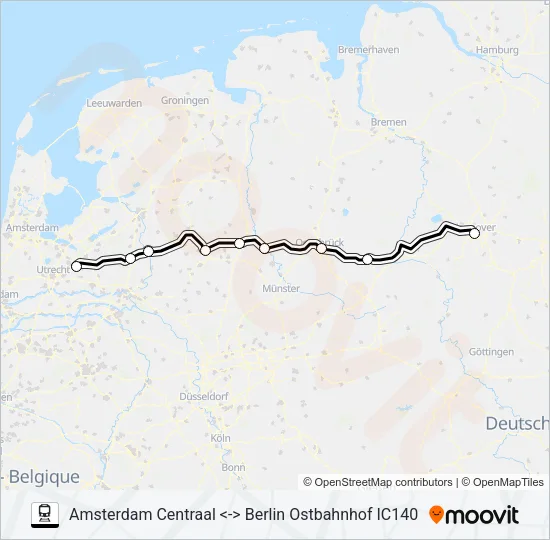 INTERCITY  Line Map