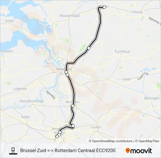 EUROCITY  Line Map