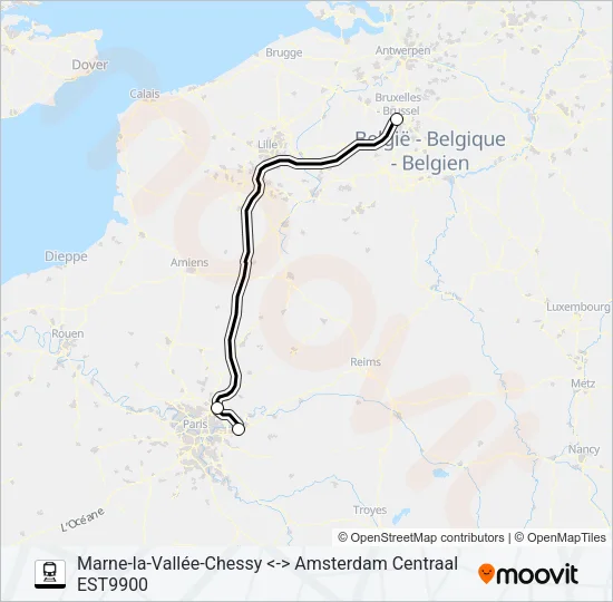 EUROSTAR  Line Map
